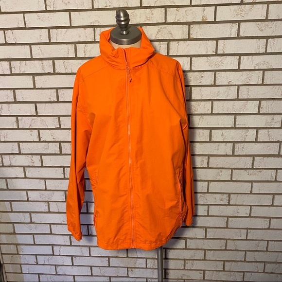 Lands' End Jackets & Coats Lands End Orange Rain Jacket Fold Out